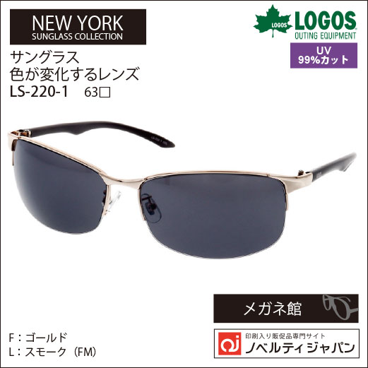 2023【UVカット99％】LOGOSアウトドア機能性ラインサングラス（LS-220）ニューヨークコレクション